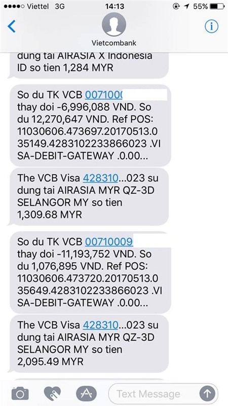 Chủ tài khoản phản ánh, sáng nay (13/5) khi thức dậy phát hiện toàn bộ tiền trong tài khoản Vietcombank đã mất hết