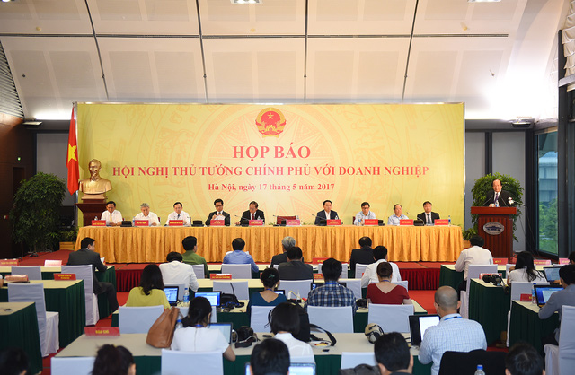Quang cảnh buổi họp báo. Ảnh: VGP/Quang Hiếu