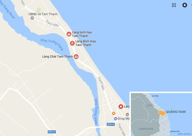 Làng bích họa Tam Thanh (TP Tam Kỳ), nơi nhiều căn nhà sẽ bị đập bỏ do xuống cấp. Ảnh: Thiên Sơn.