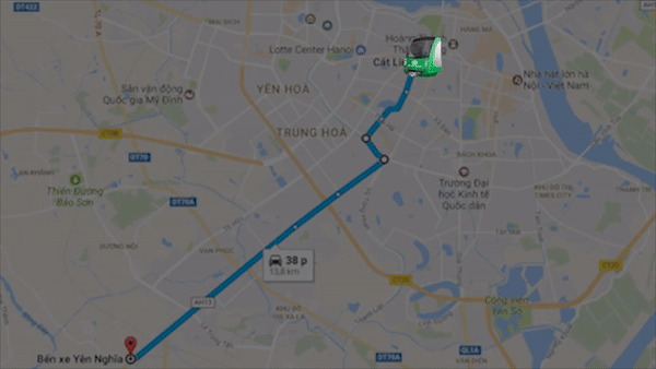 Lộ trình ĐSĐT tuyến Cát Linh - Hà Đông