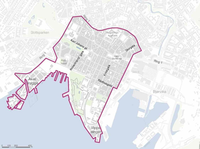 Khu vực cấm ô tô ở Oslo
