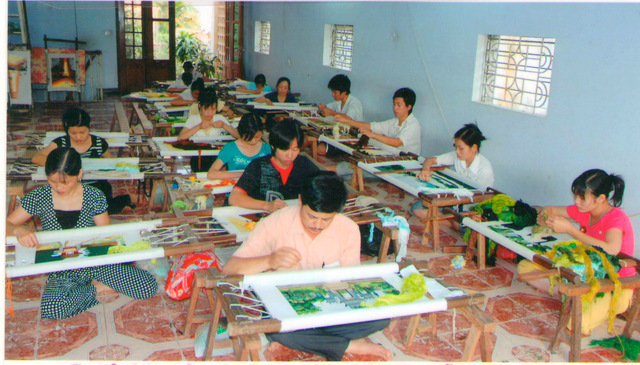 Một làng nghề tranh thêu tay