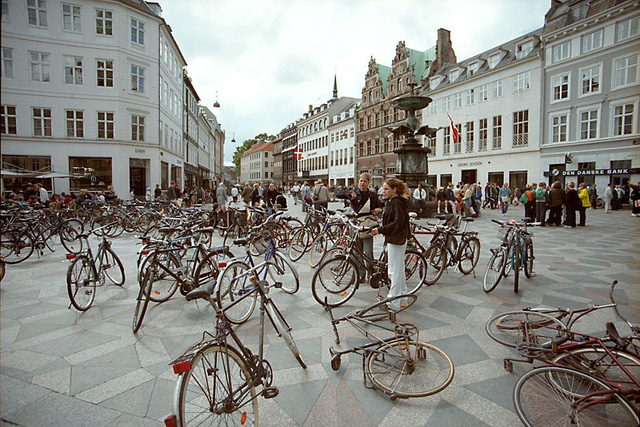 Đây là giờ cao điểm ở thủ đô Copenhagen, Đan Mạch