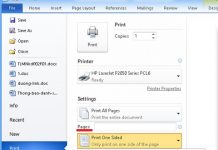 Cách in 2 mặt trong word các loại phiên bản từ trước đến giờ In 2 mặt trong word