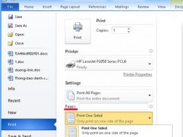 Cách in 2 mặt trong word các loại phiên bản từ trước đến giờ In 2 mặt trong word